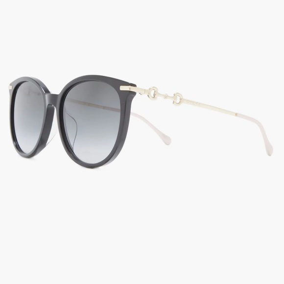 Gucci Black and Gold Sunglasses